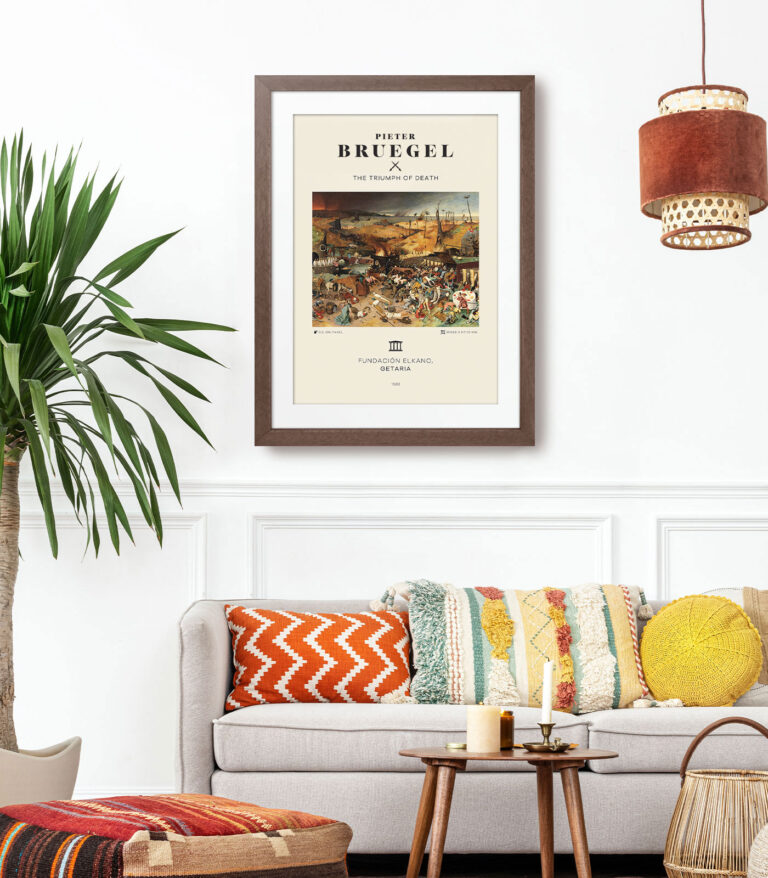 Mid-century modern Pieter Bruegel The Dutch Proverbs poster