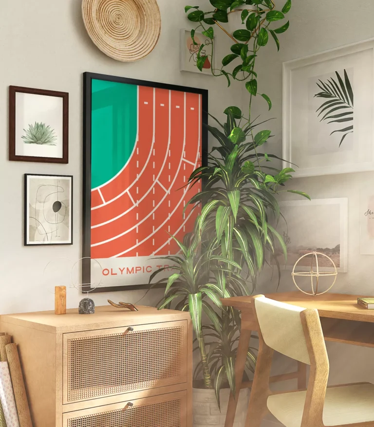 Mid-century modern Running poster