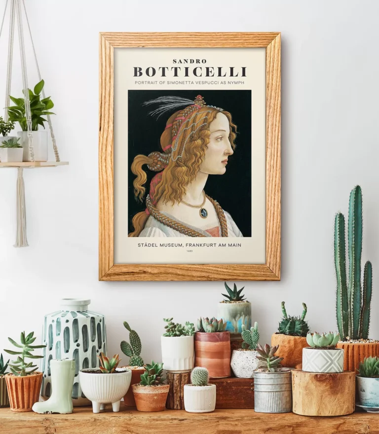 Mid-century modern Sandro Botticelli Portrait of Simonetta Vespucci as Nymph poster