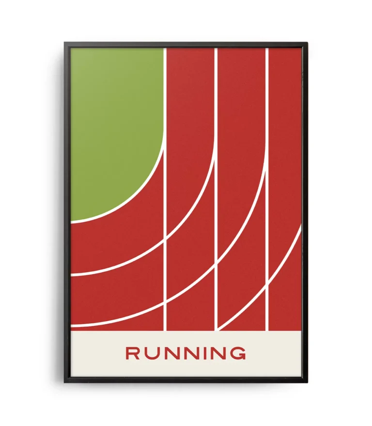 Mid-century modern Running poster