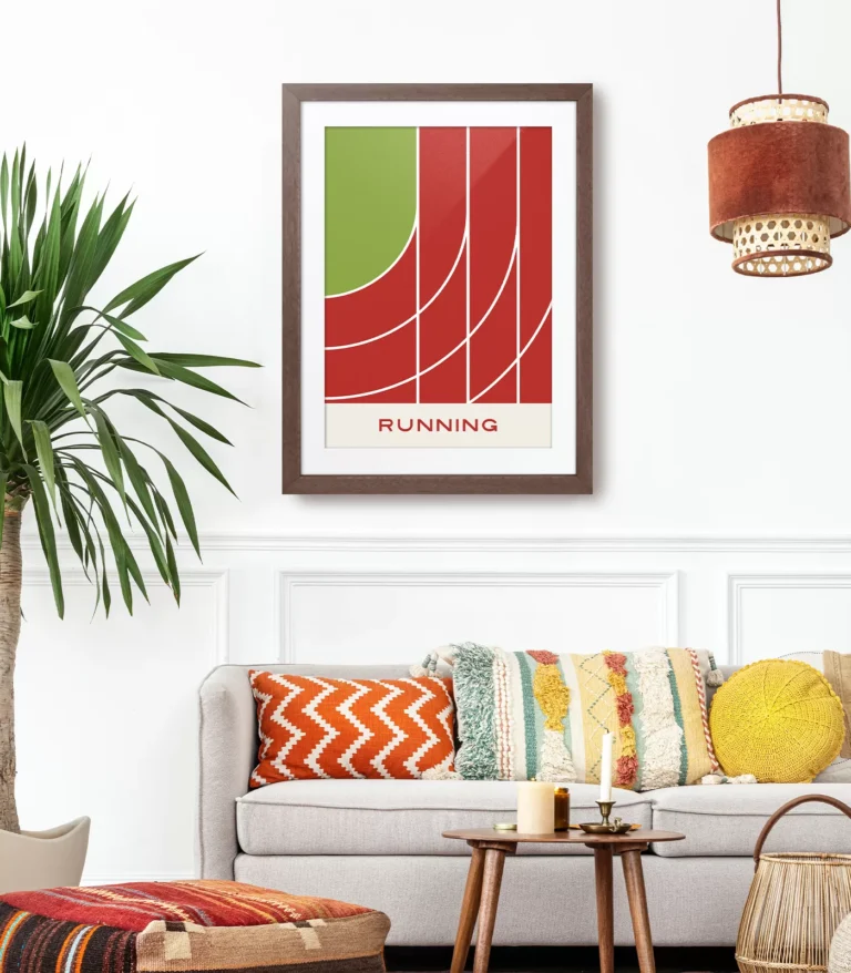 Mid-century modern Running poster