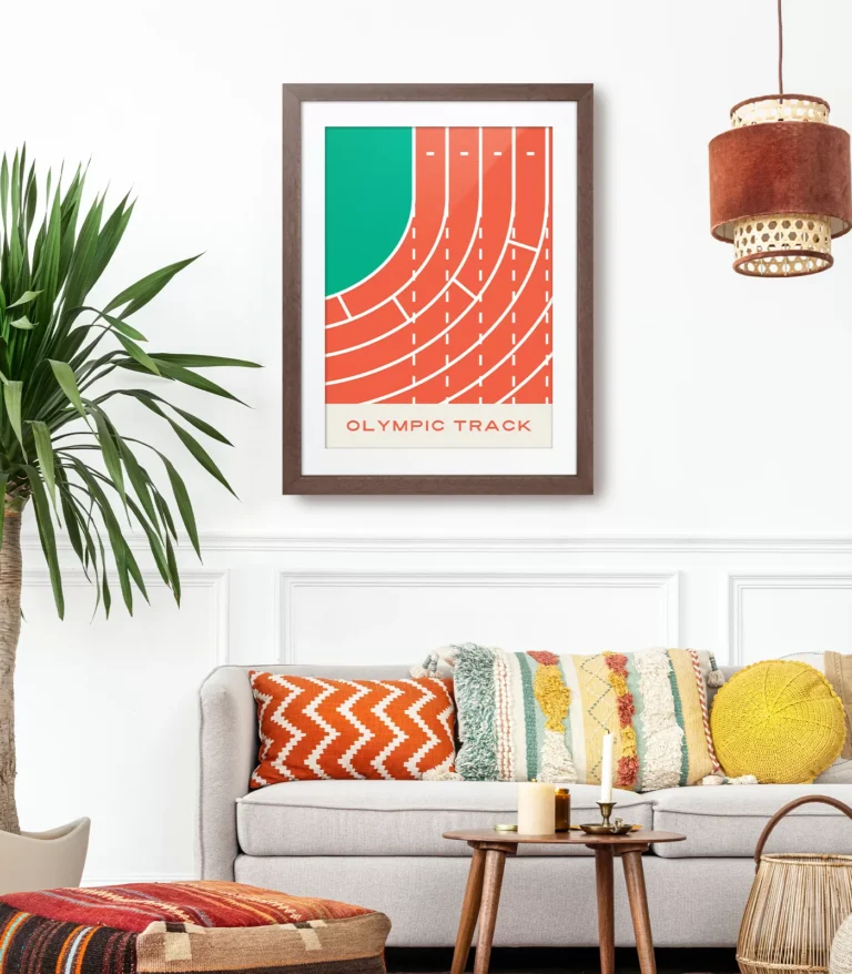 Mid-century modern Running poster