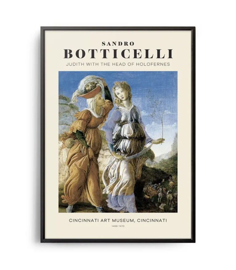 Mid-century modern Sandro Botticelli Judith with the Head of Holofernes poster