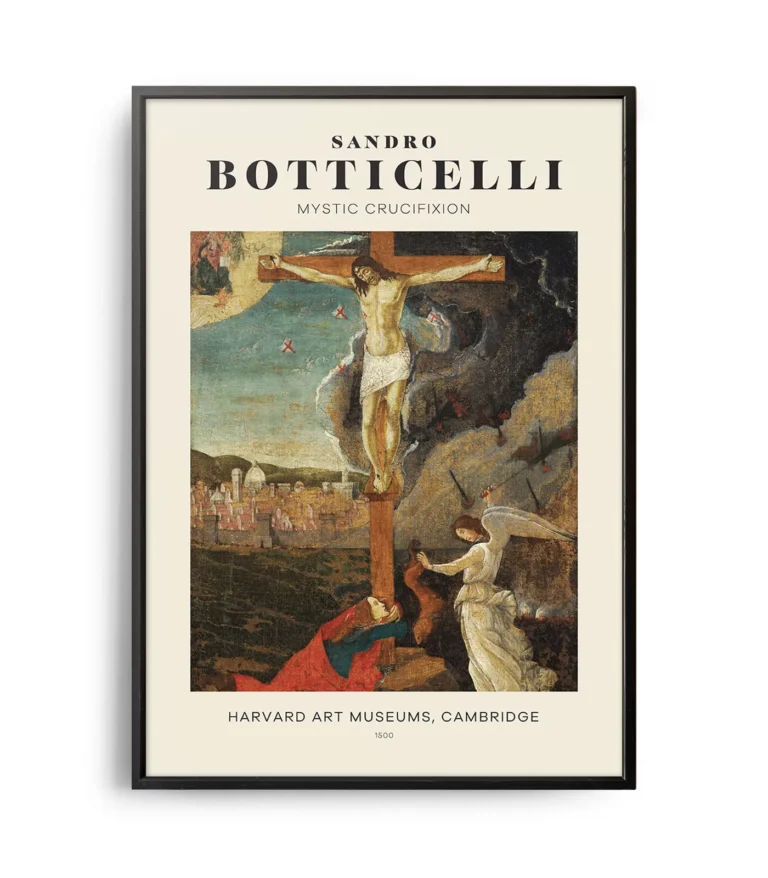 Mid-century modern Sandro Botticelli Mystic Crucifixion poster