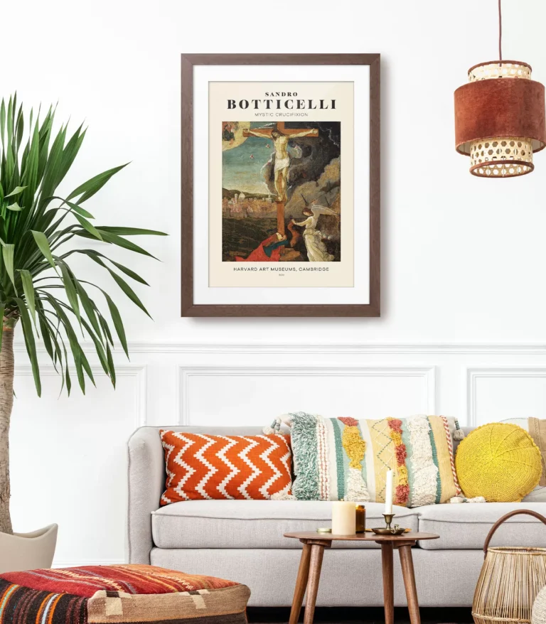 Mid-century modern Sandro Botticelli Mystic Crucifixion poster