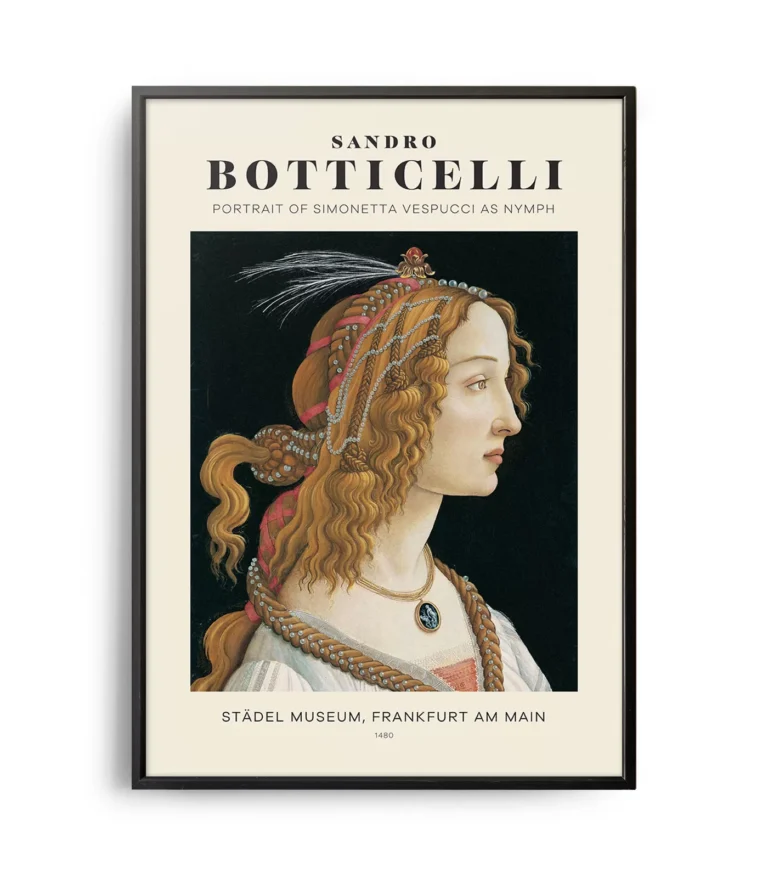 Mid-century modern Sandro Botticelli Portrait of Simonetta Vespucci as Nymph poster
