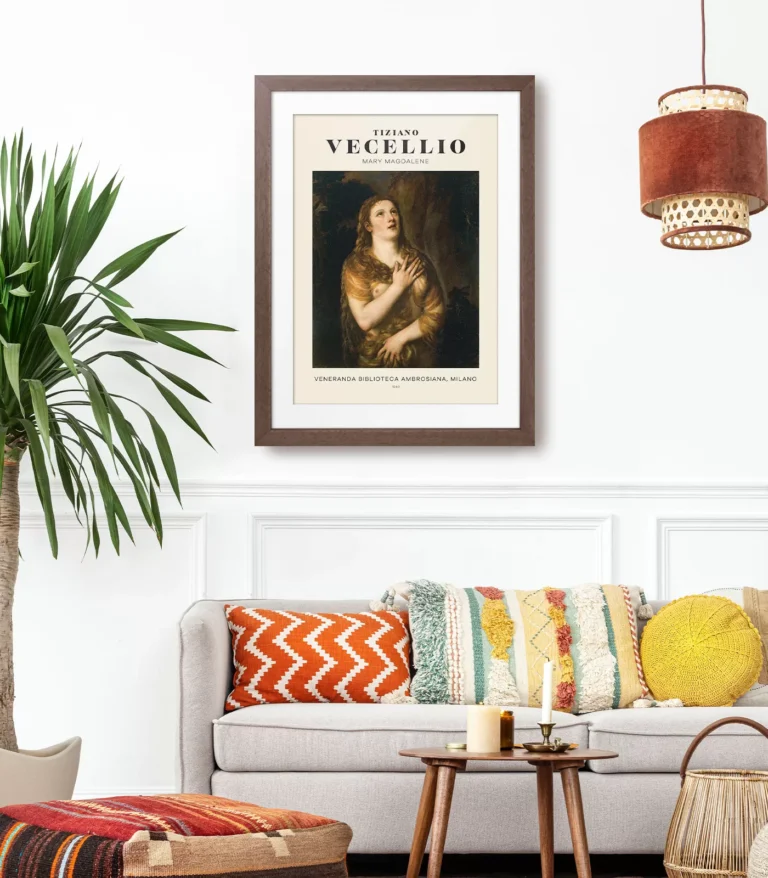 Mid-century modern Vecellio Mary Magdalene poster