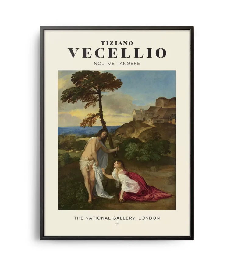Mid-century modern Vecellio Noli me Tangere poster