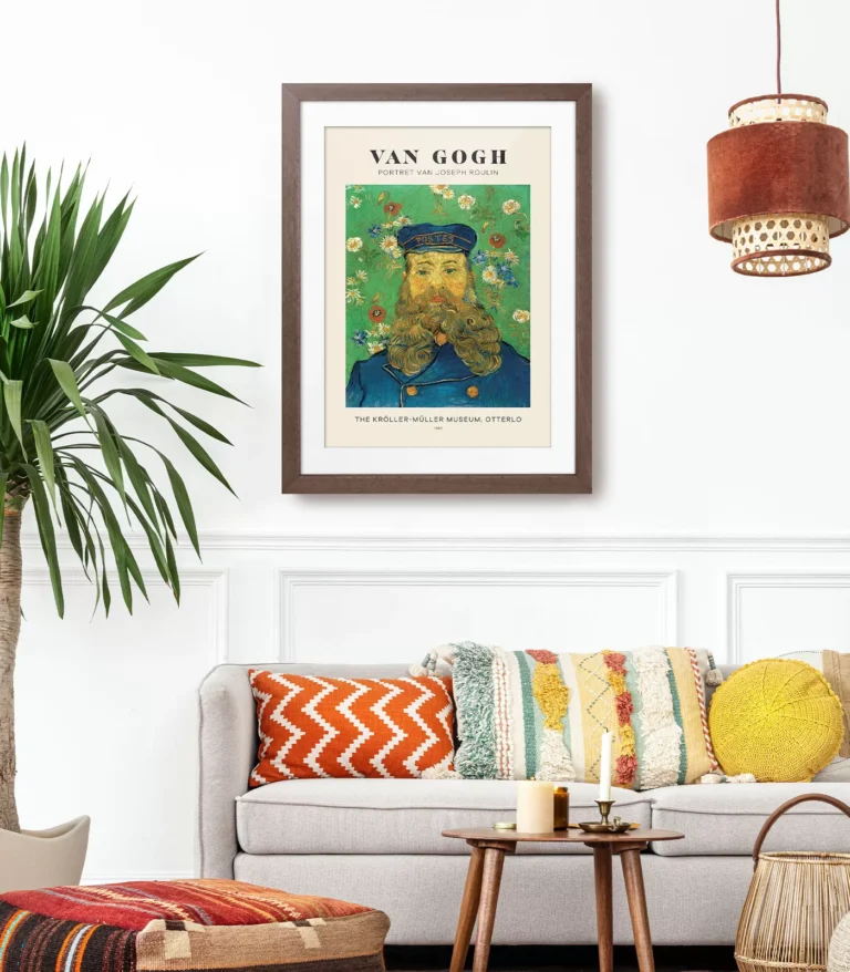 Mid-century modern Vincent van Gogh Portrait of Joseph Roulin poster