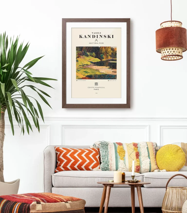 Mid-century modern Vasili Kandinski Akhtyrka, Park poster