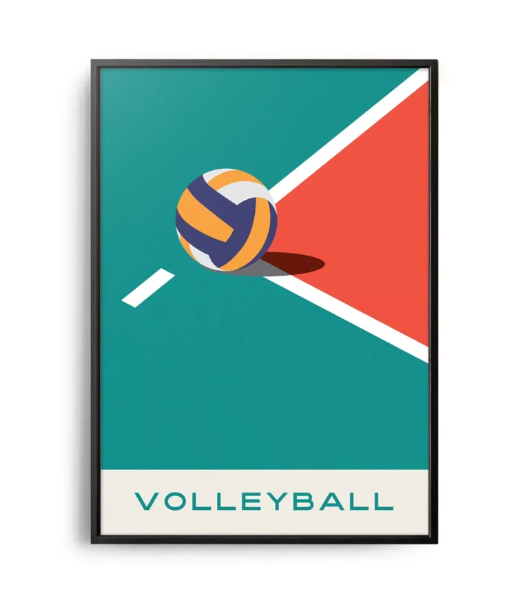 Mid-century modern Volleyball poster
