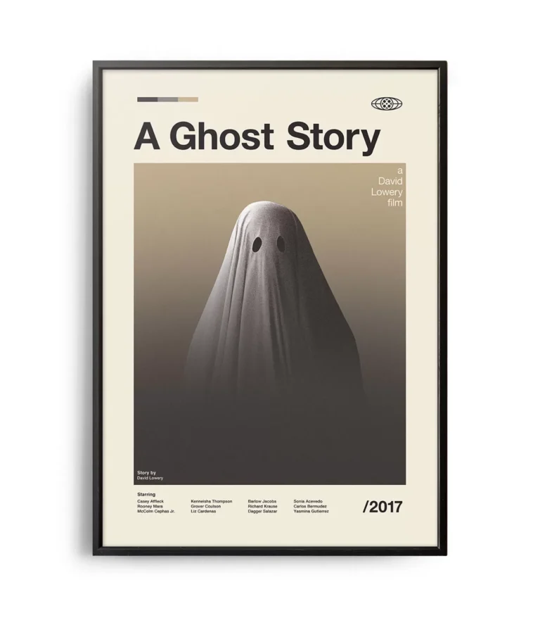 Mid-century modern A Ghost Story movie poster