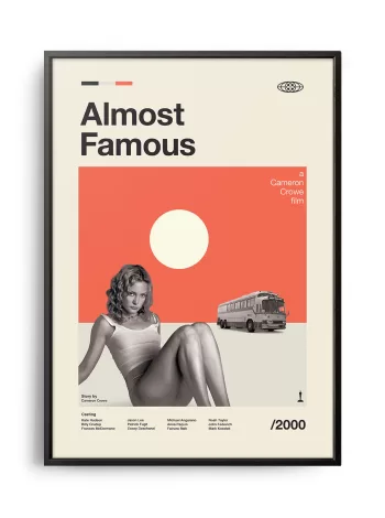 Mid-century modern Almost Famous movie poster