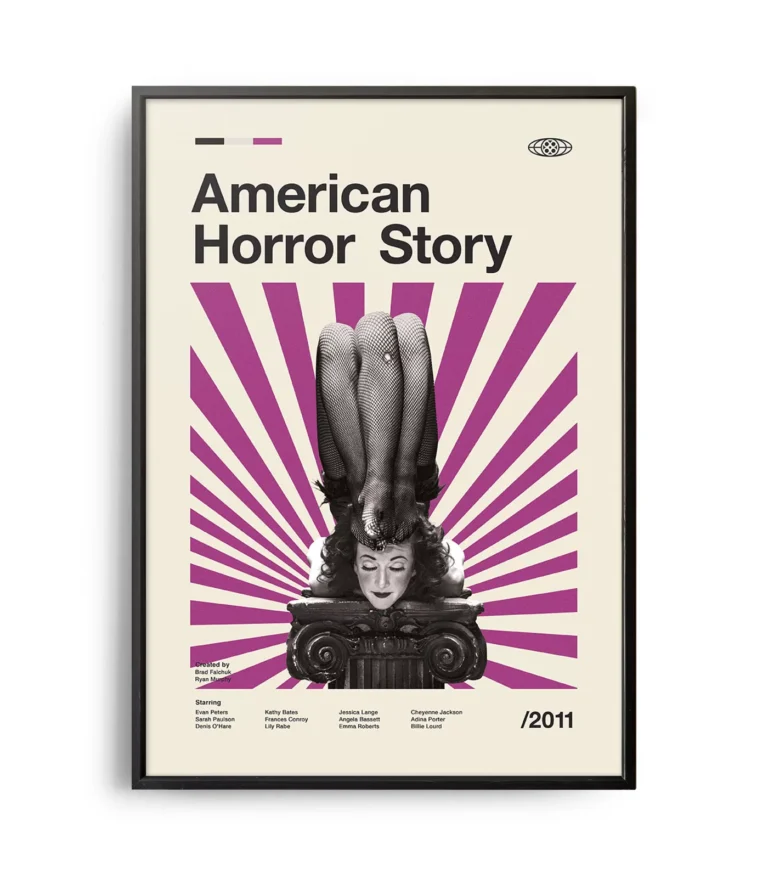 Mid-century modern American Horror Story TV series poster