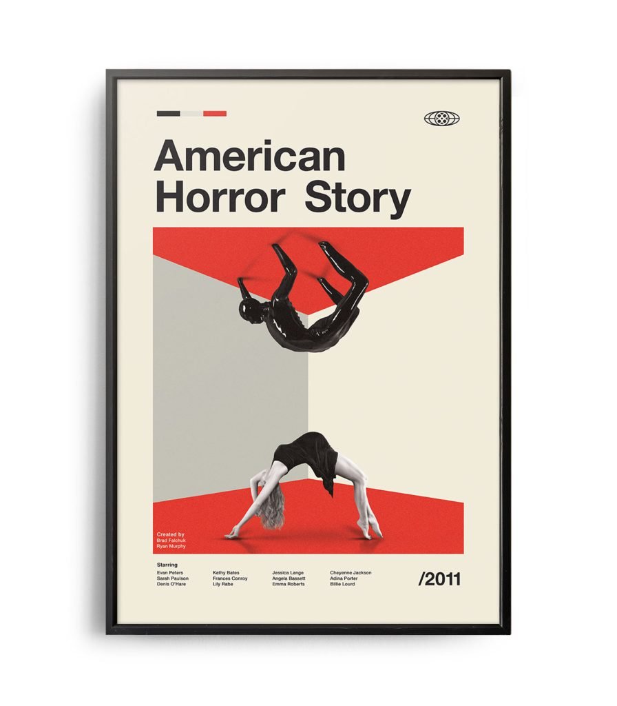 Mid-century modern American Horror Story TV series poster - Weekend Poster