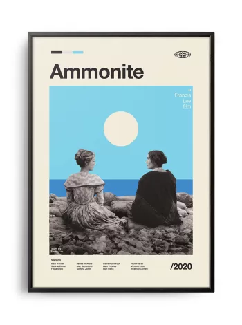 Mid-century modern Ammonite movie poster