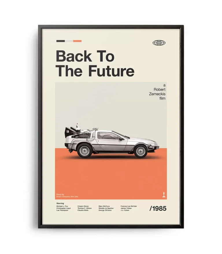 Mid-century modern Back to the Future movie poster
