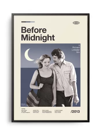 Mid-century modern Before Midnight movie poster