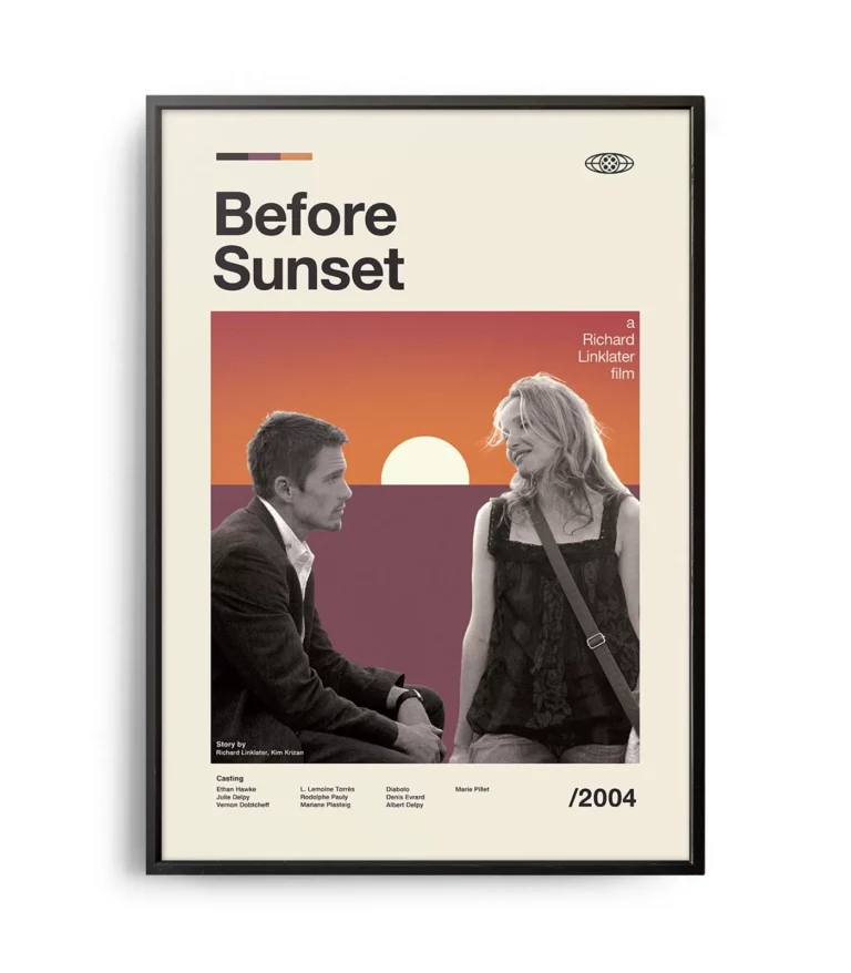 Mid-century modern Before Sunset movie poster