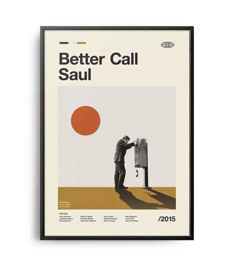 Mid-century modern Better Call Saul TV series poster