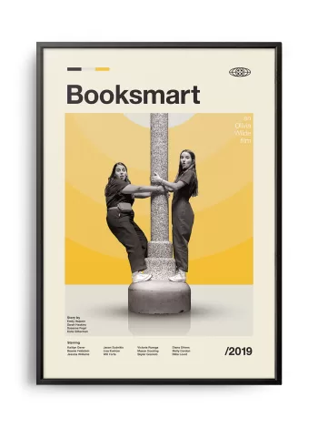Mid-century modern Booksmart movie poster