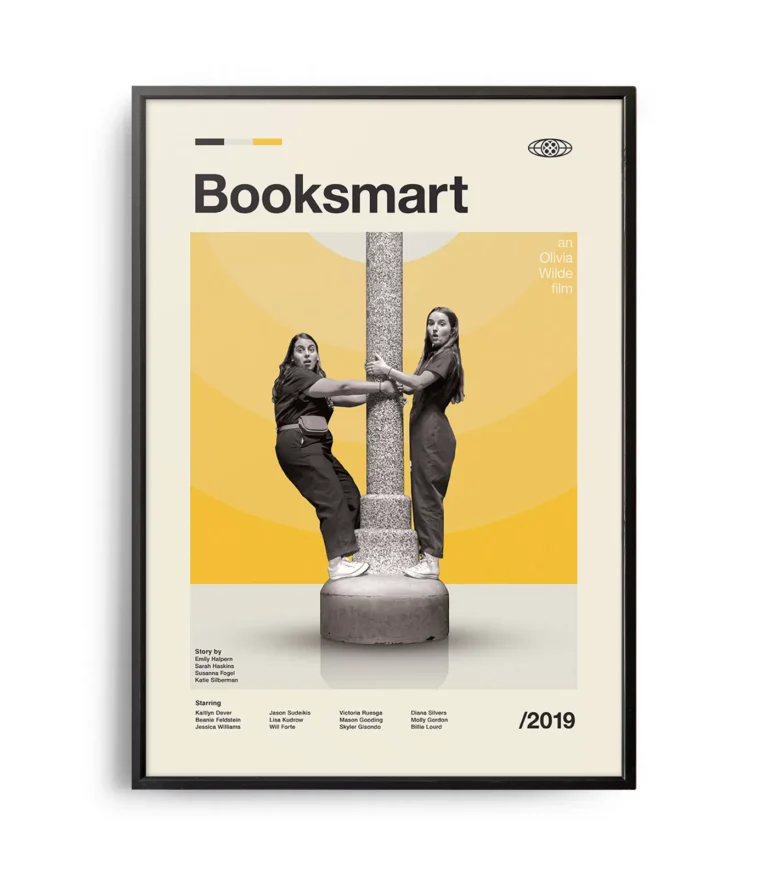 Mid-century modern Booksmart movie poster
