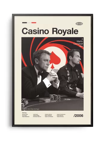 Mid-century modern Casino Royale movie poster