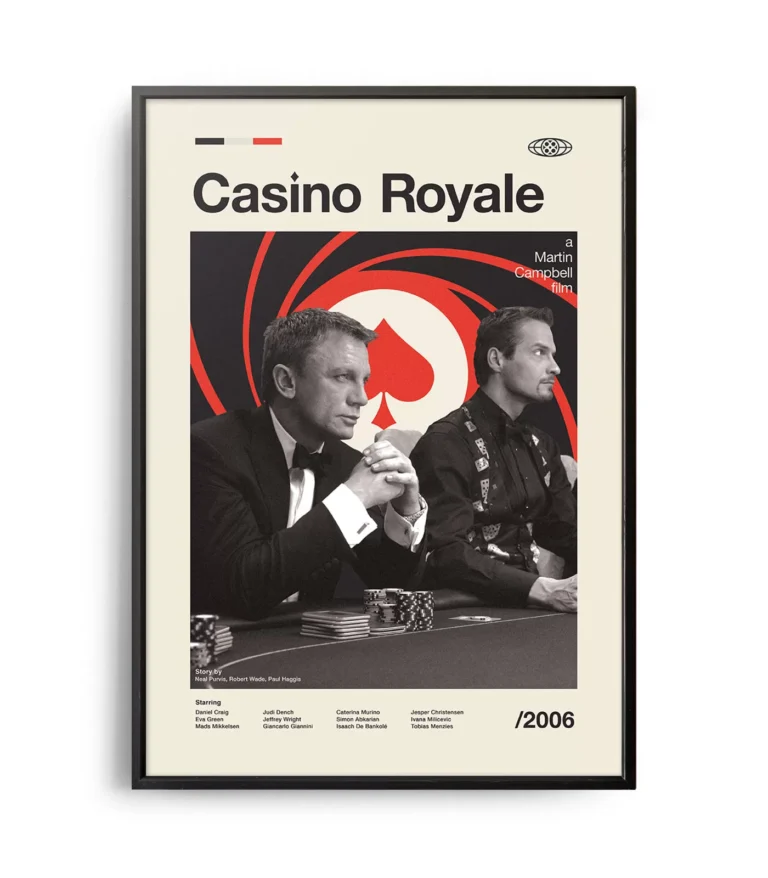 Mid-century modern Casino Royale movie poster