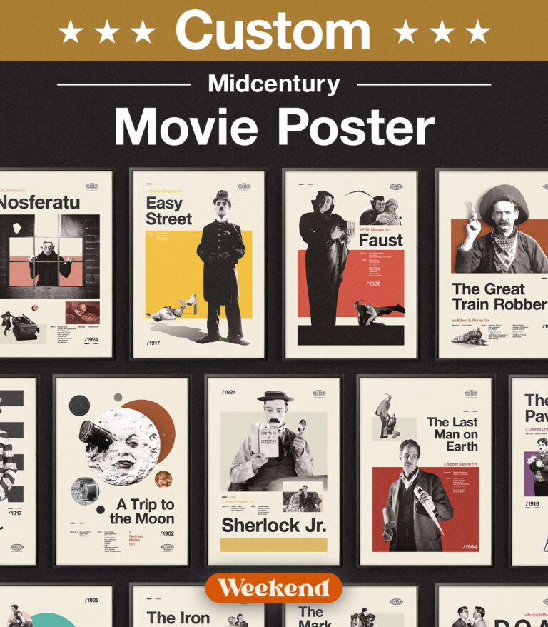 Mid-century modern Custom Movie poster