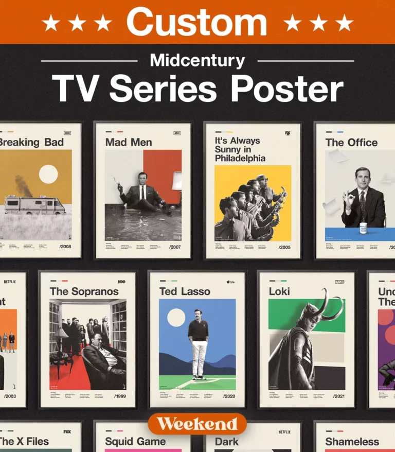 Mid-century modern Custom TV Series poster