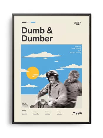 Mid-century modern Dumb and Dumber movie poster
