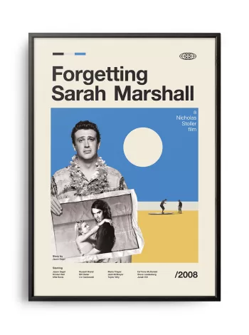 Mid-century modern Forgetting Sarah Marshall movie poster
