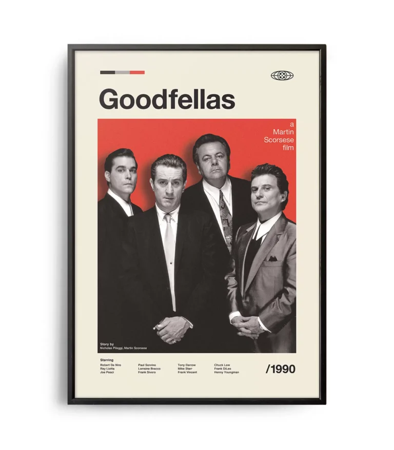 Mid-century modern Goodfellas movie poster
