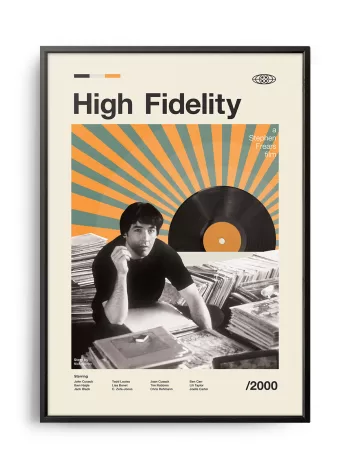 Mid-century modern High Fidelity movie poster
