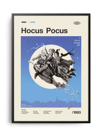 Mid-century modern Hocus Pocus movie poster