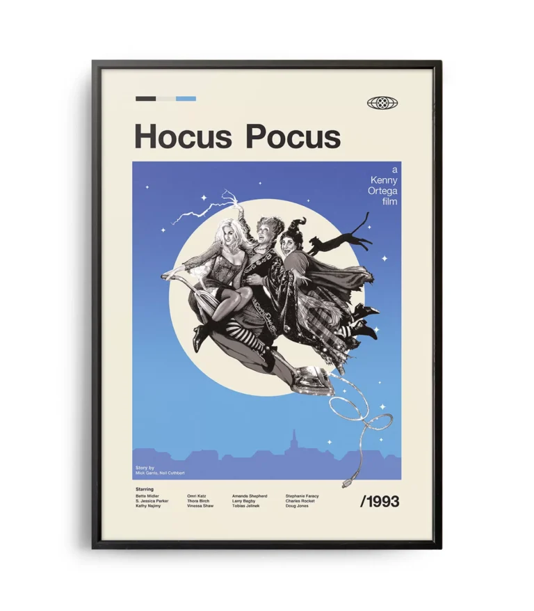 Mid-century modern Hocus Pocus movie poster