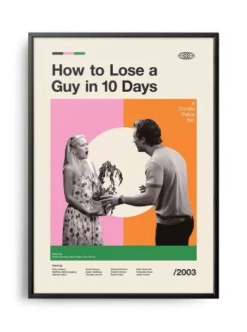 Mid-century modern How to Lose a Guy in 10 Days movie poster