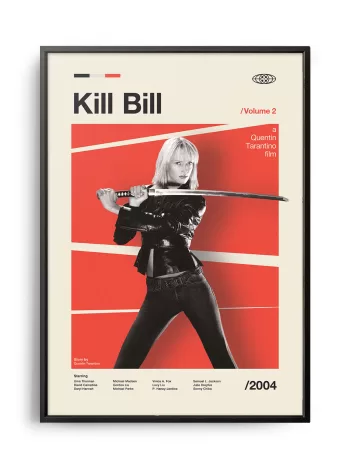 Mid-century modern Kill Bill: Volume 2 movie poster