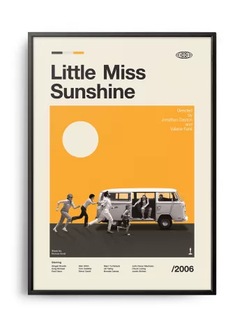 Mid-century modern Little Miss Sunshine movie poster
