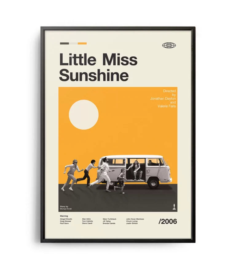 Mid-century modern Little Miss Sunshine movie poster