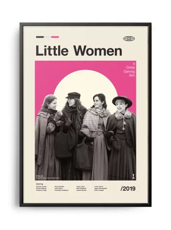 Mid-century modern Little Women movie poster
