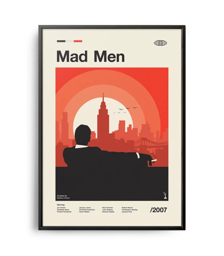 Mid-century modern Mad Men TV series poster