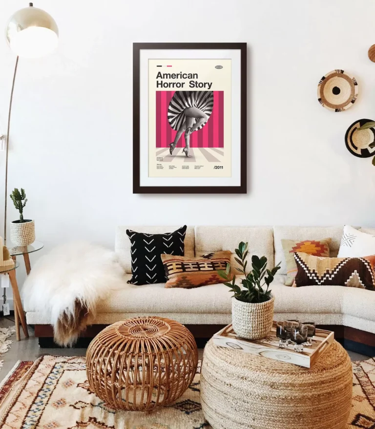 Mid-century modern American Horror Story TV series poster