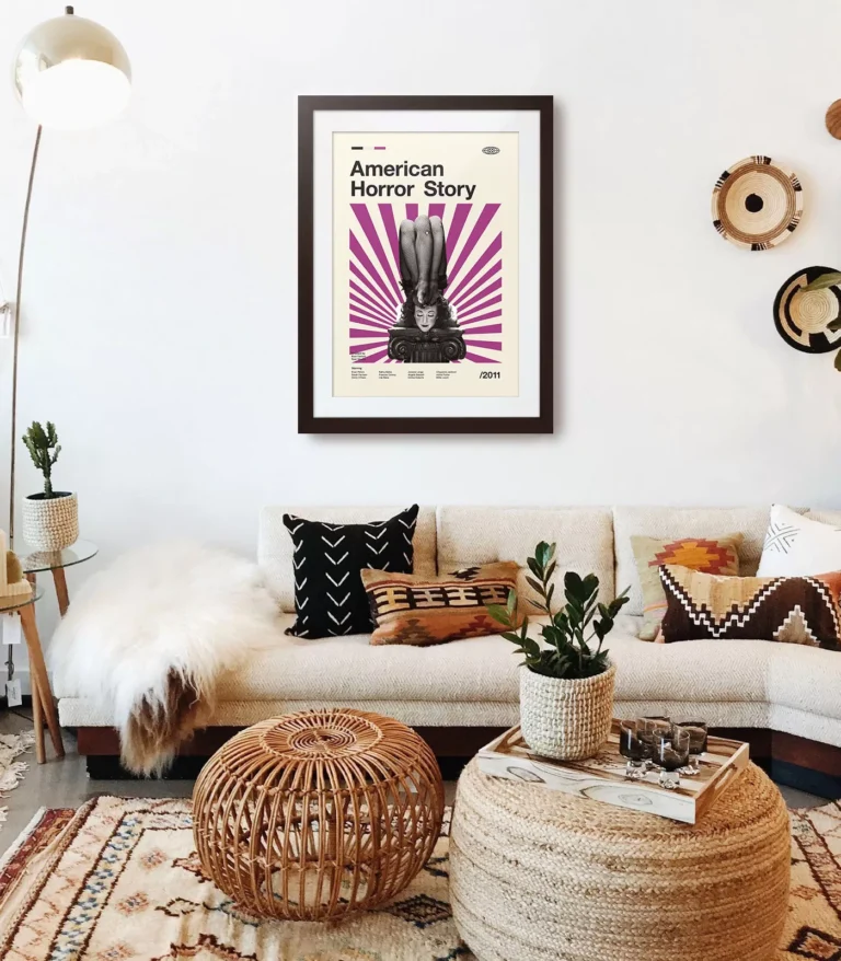 Mid-century modern American Horror Story TV series poster