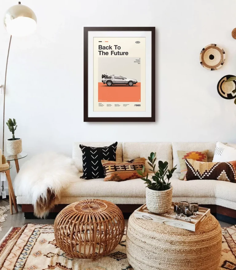 Mid-century modern Back to the Future movie poster