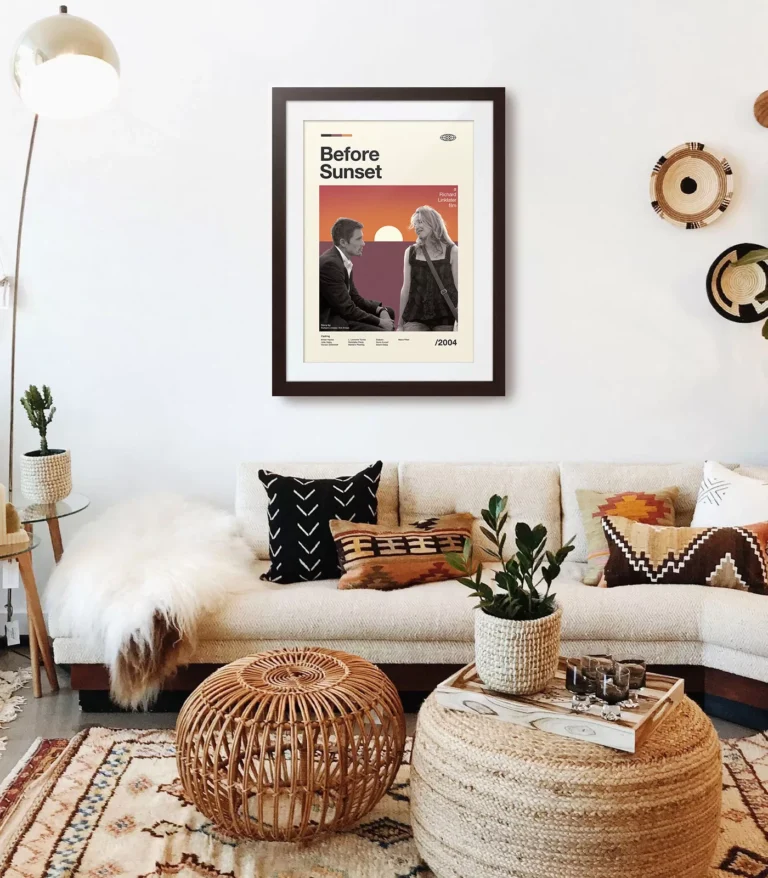 Mid-century modern Before Sunset movie poster