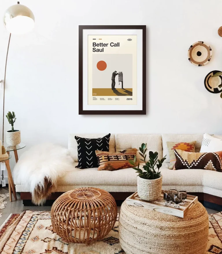 Mid-century modern Better Call Saul TV series poster