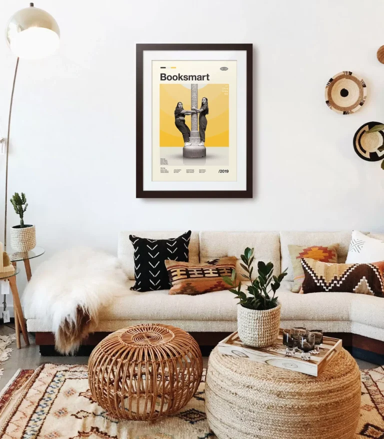 Mid-century modern Booksmart movie poster