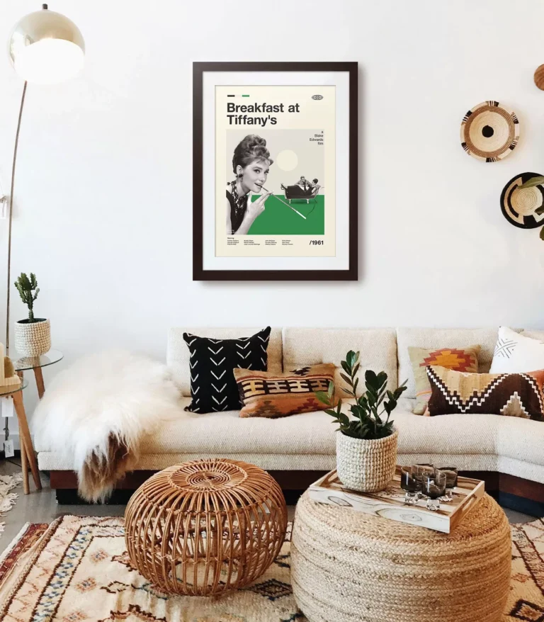 Mid-century modern Breakfast at Tiffany's movie poster