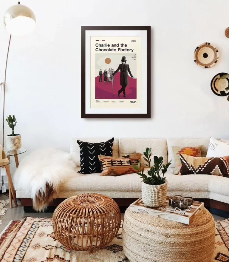 Mid-century modern Charlie and the Chocolate Factory movie poster